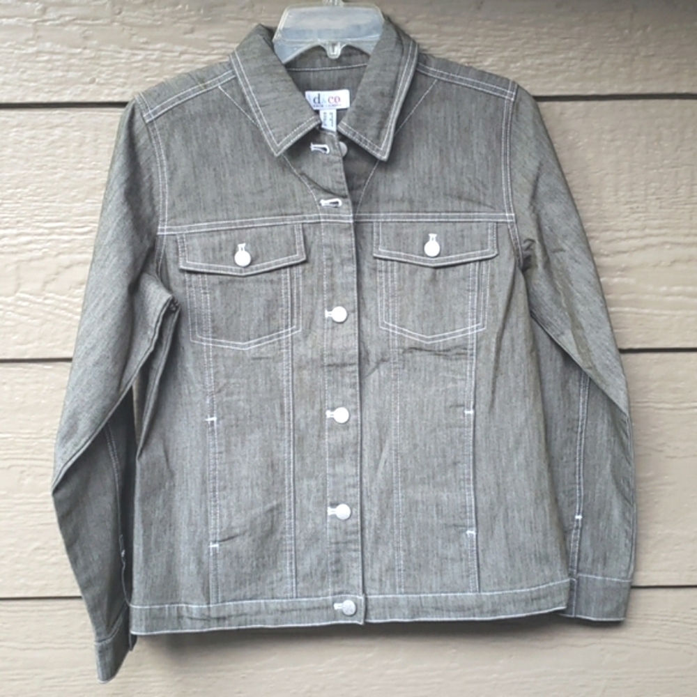 Denim & Co. Stretch Colored Denim Jean Jacket XS